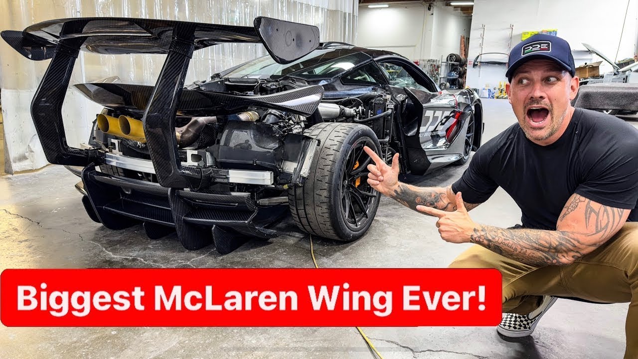 INSANE NEW MCLAREN 720 GTR EXPOSED CARBON WING!