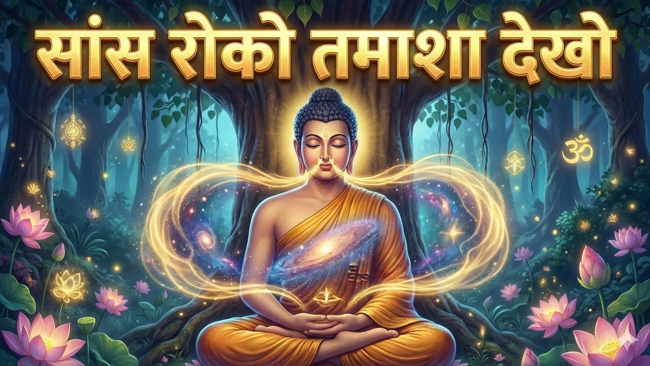 सांस रोको तमाशा देखो । sanso ka Rahasya। Dhyan ki saral vidhi। The easiest way to meditate #god