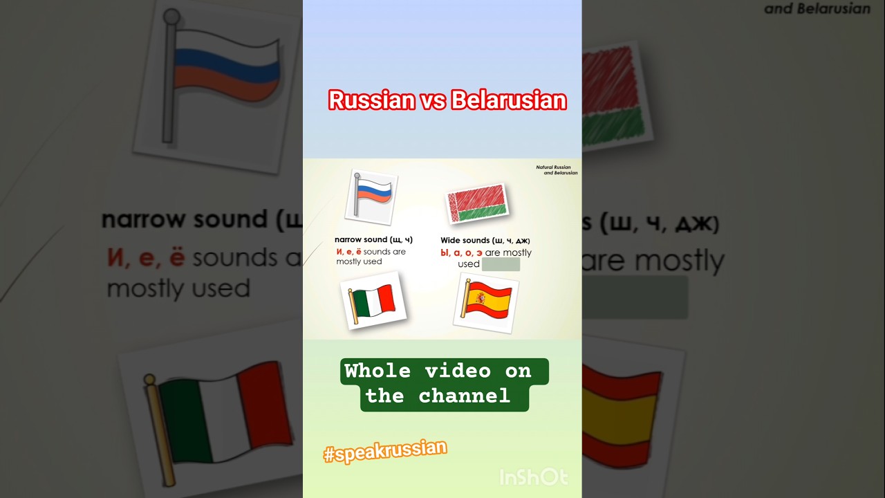 Russian vs Belarusian pronunciation 