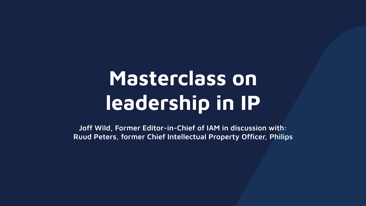 Masterclass on leadership in IP