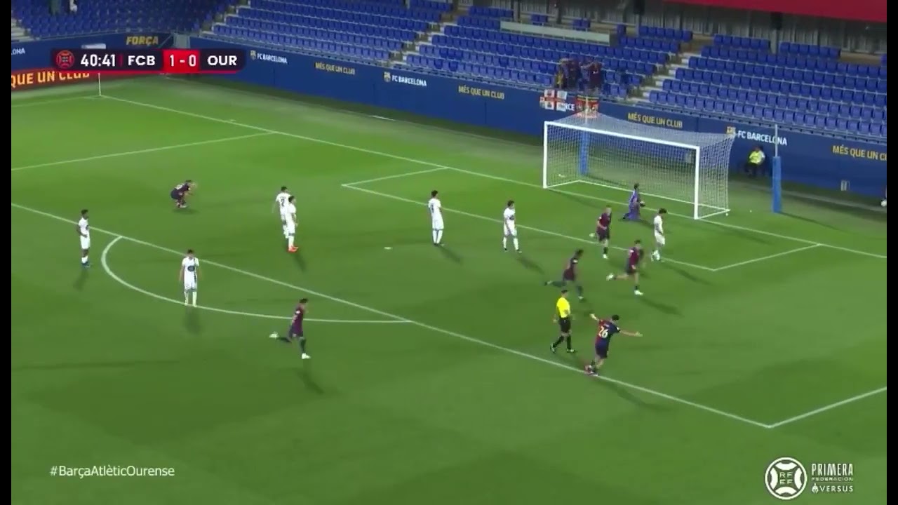Toni Fernandez amazing goal for Barcelona B vs Ourense CF
