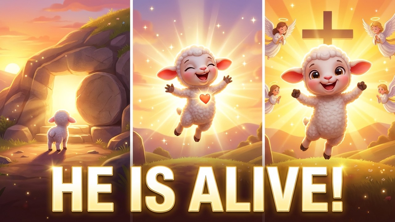 &ldquo;Alleluia! He&rsquo;s Risen! | Little Lamb Studios.&rdquo; 🐑🎶✨