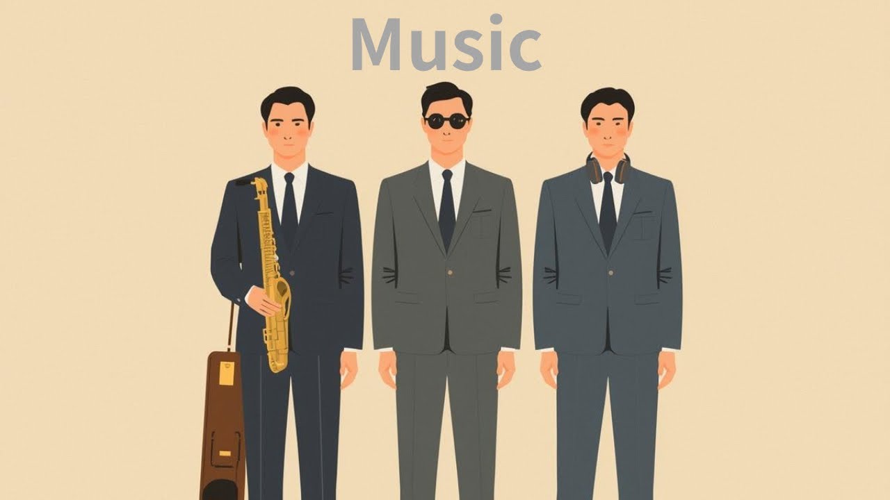 【作業用BGM】JAZZHOP｜ベージュ背景のサラリーマン鼓笛隊 JAZZHOP | Salarymen Marching Band on Beige 