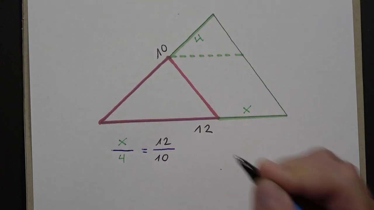 Berechnungen in ähnlichen Dreiecken (Strahlensätze)