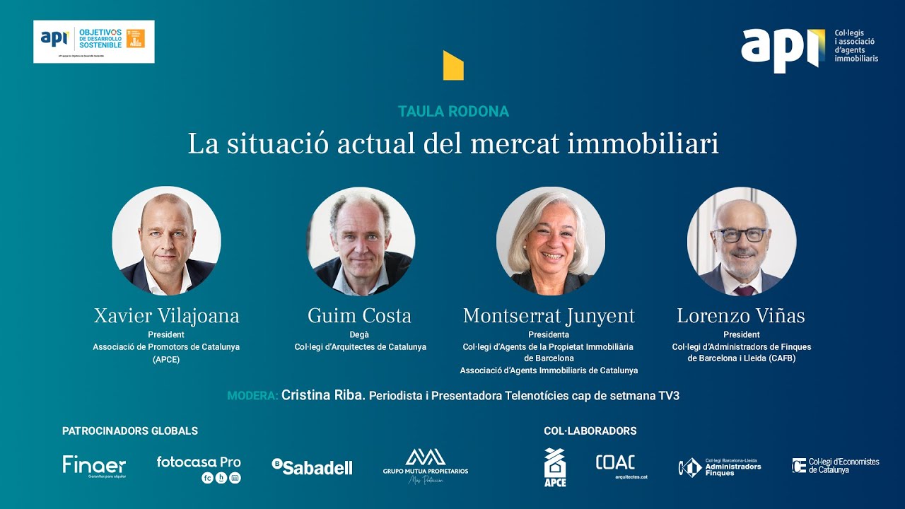 Tribuna Immoscòpia 2026 | Taula rodona: Situació del mercat immobiliari