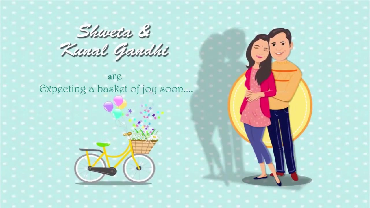 Save the date / Baby coming soon - Animated invitation video