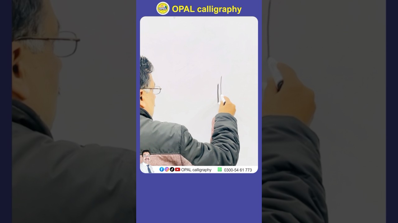 Ahmad #urducalligraphy #double #markers #short #opalcalligraphy #nastaliq