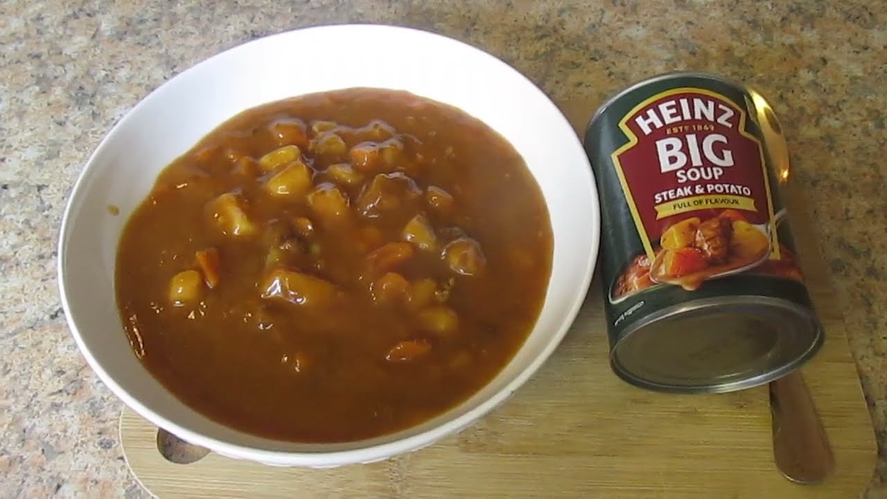 Большой суп Heinz со стейком и картофелем - B+M's - 2.00 фунта стерлингов - Обзор продуктов питания