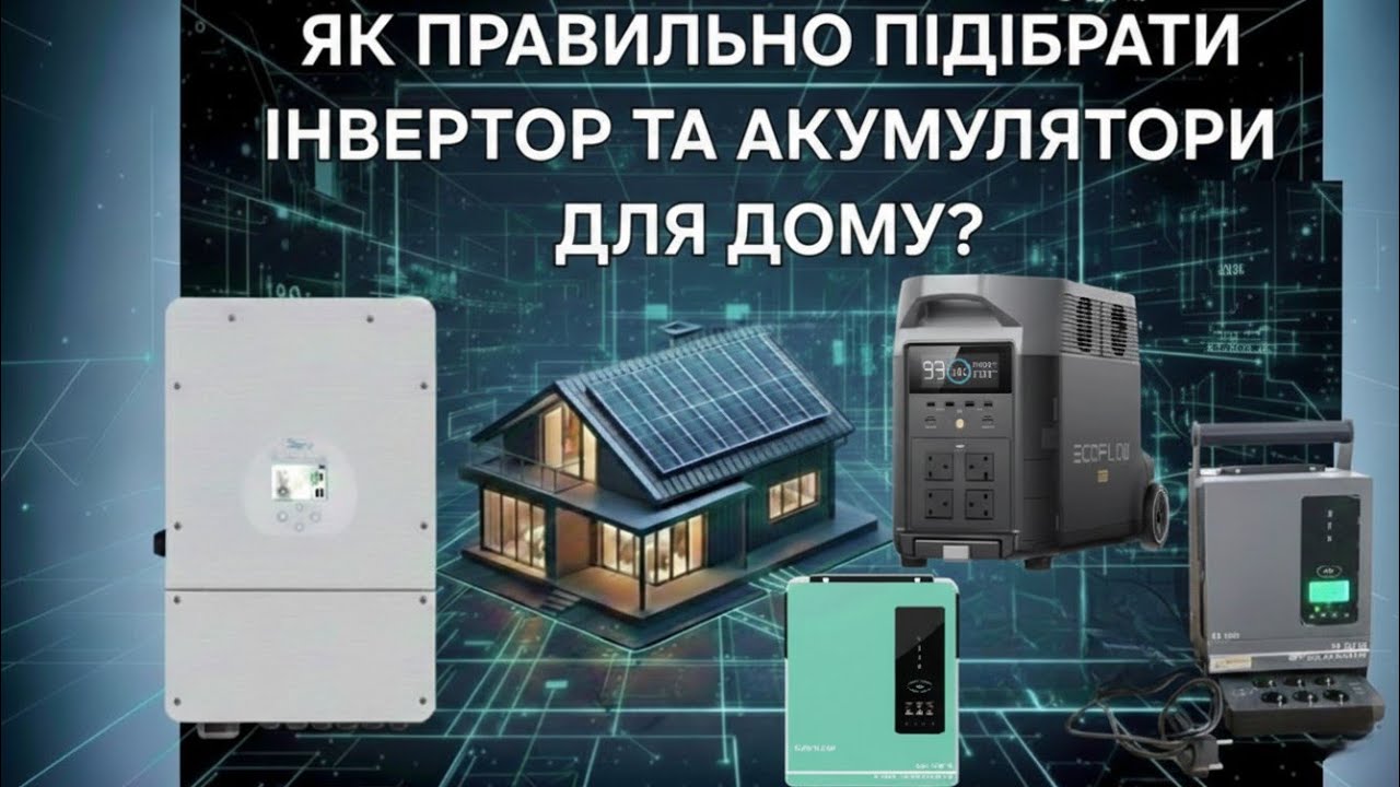 Як правильно підібрати інвертор та акумулятори для дома