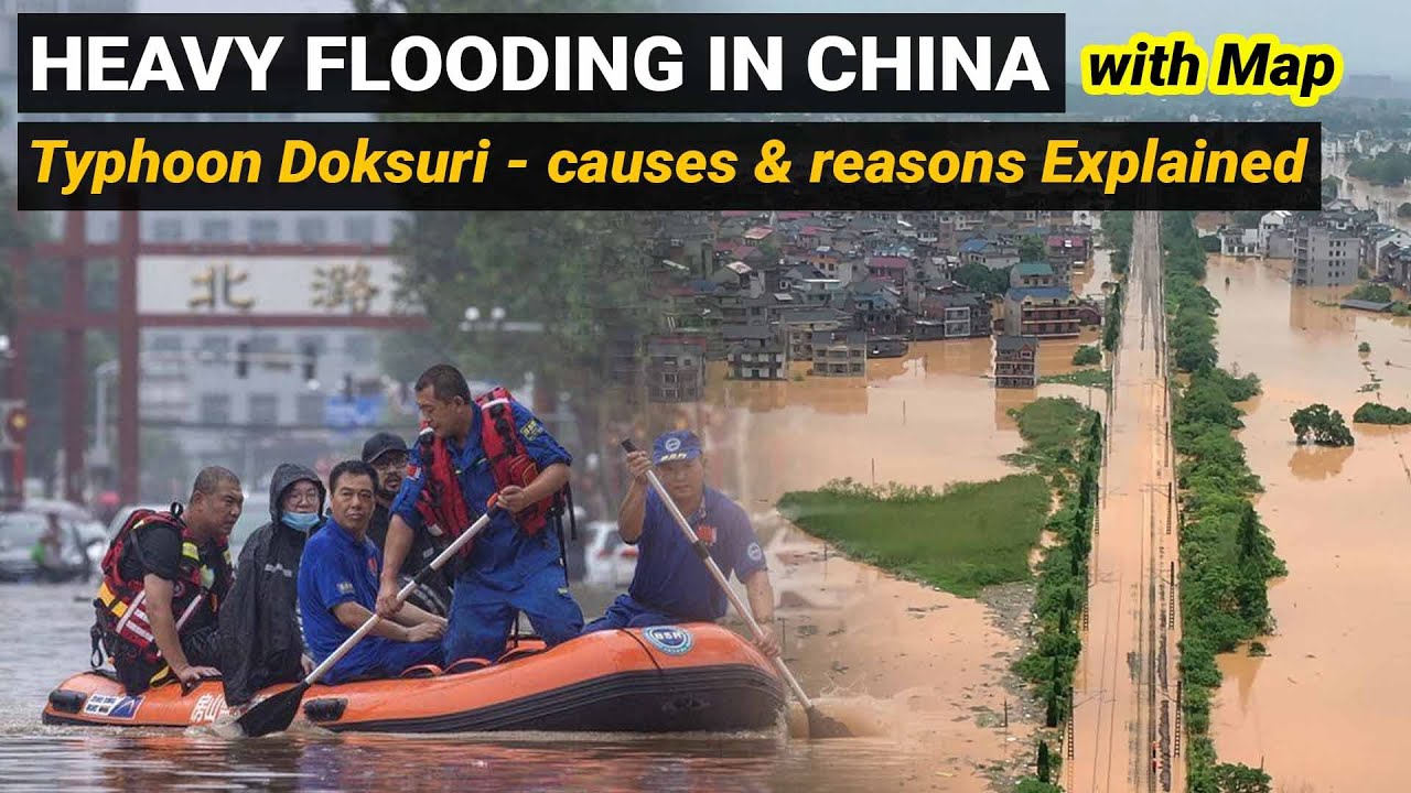 Floods in Beijing China | Typhoon Doksuri 2023 | Climatology Geography