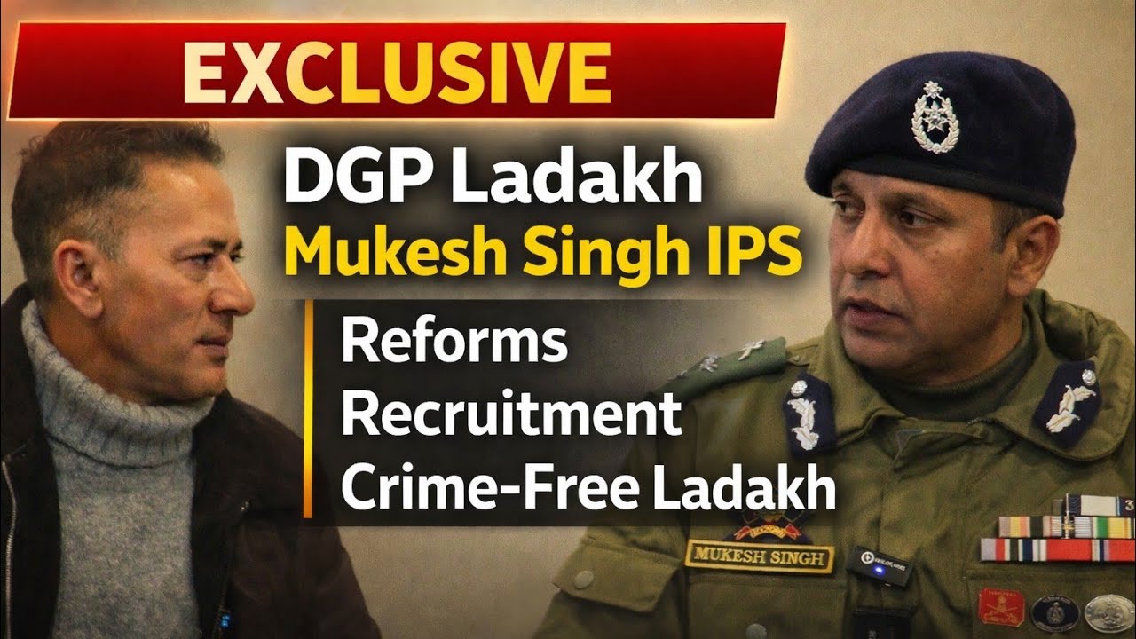 Exclusive | DGP Ladakh Mukesh Singh IPS on UT Achievements, Police Reforms & Future Strategy