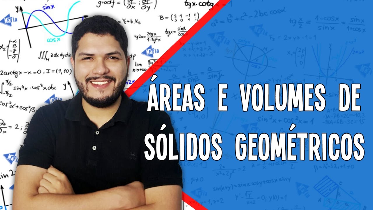 ÁREAS E VOLUMES DE SÓLIDOS GEOMÉTRICOS | PRISMA CUBO  CILINDRO | Matemática para Concursos #16