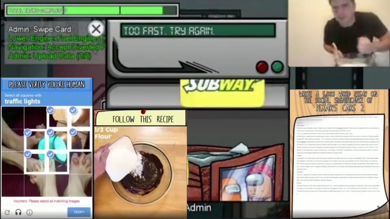 Admin: Swipe Card (Among Us Meme)