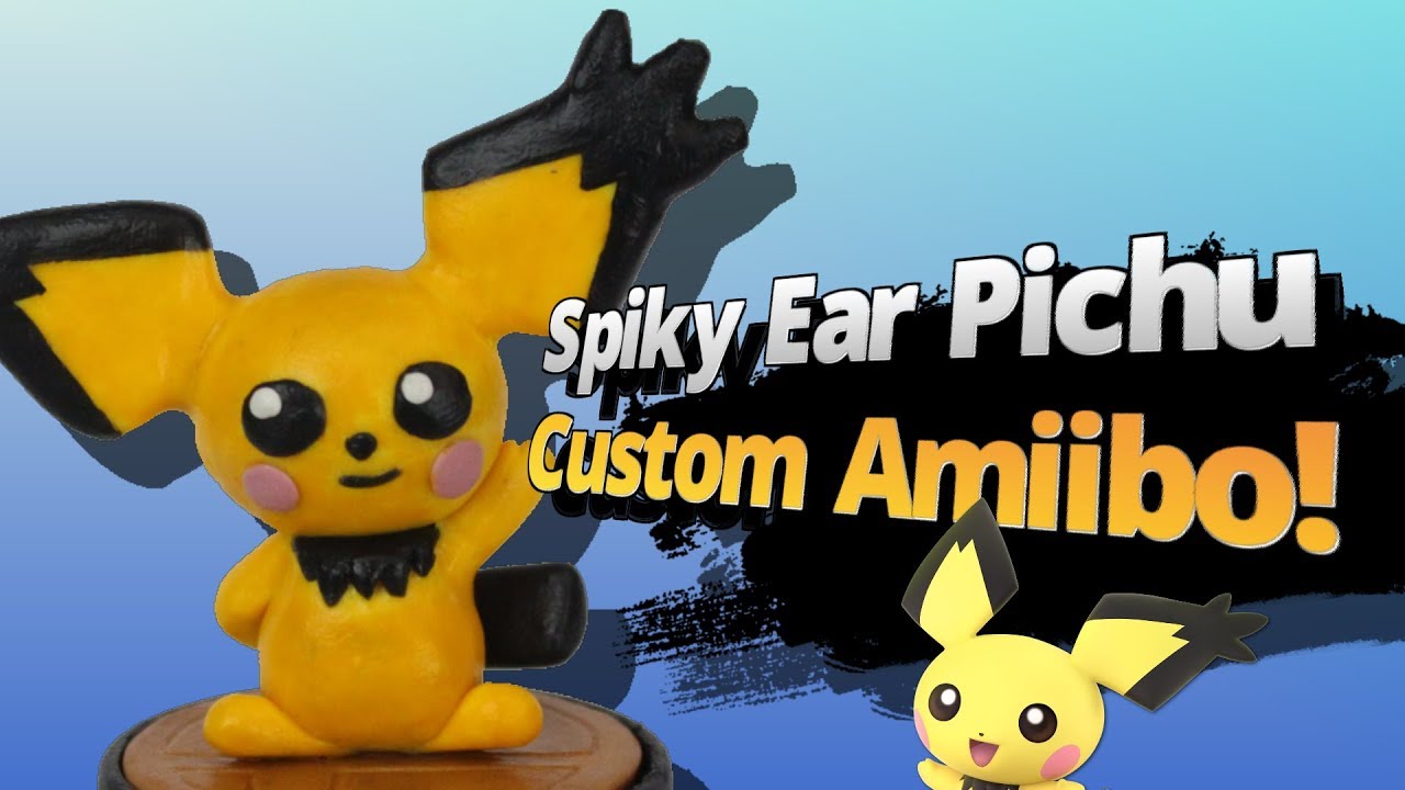 I make SPIKY-EAR PICHU into an Amiibo! | Custom Amiibo Ep. 36