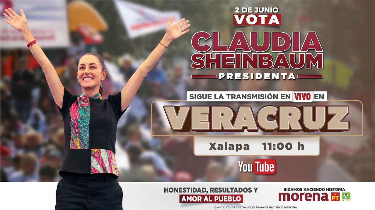 Mitin en Xalapa, Veracruz