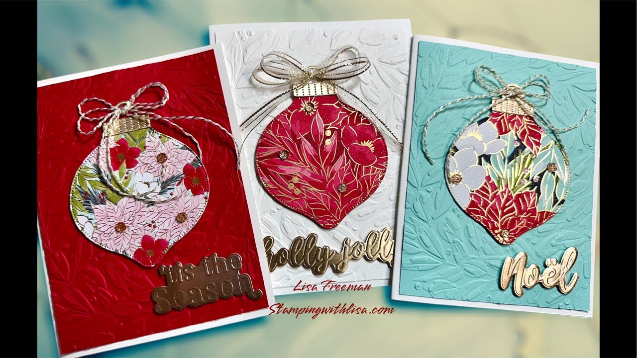 3 Quick and Easy Christmas Cards!!