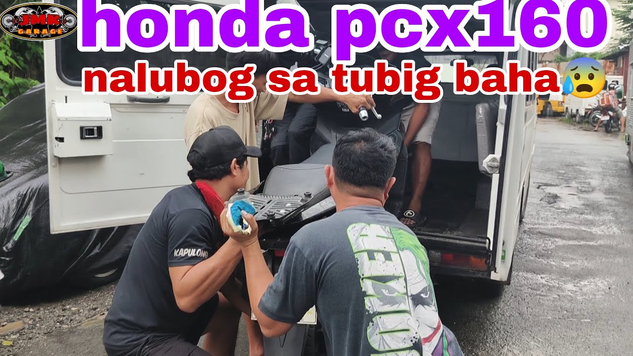 nalubog sa tubig baha ang motor ne sir | honda pcx160 | ganito ang dapat mong gawin kapag nalubog