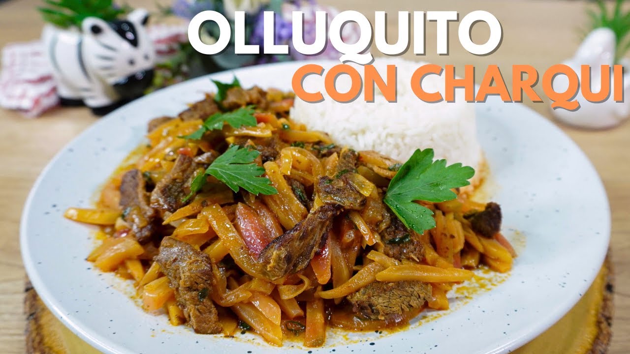 PREPARAMOS OLLUQUITO CON CHARQUI I COMIDA PERUANA