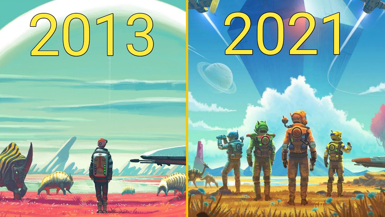Evolution of No Man's sky 2013-2021 #NoMansSky