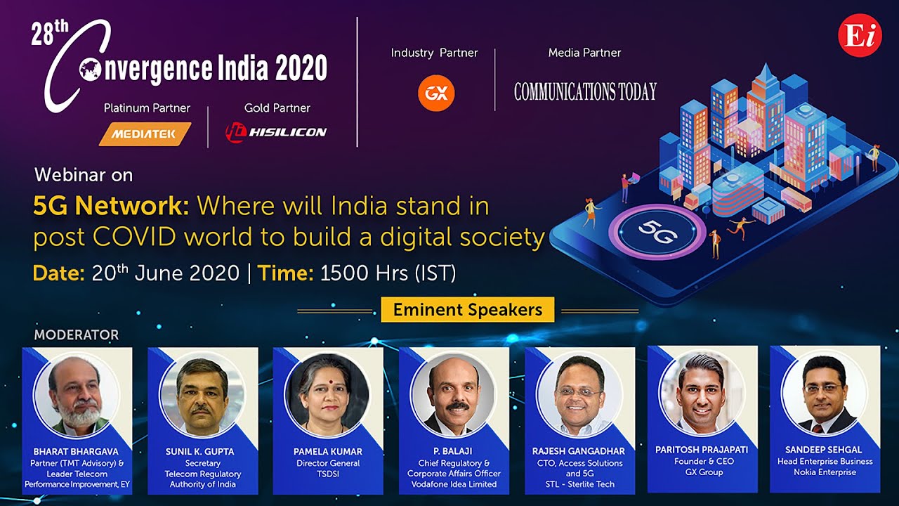 Webinar on 5G Network: Where will India stand in Post COVID-19 World to build a Digital Society