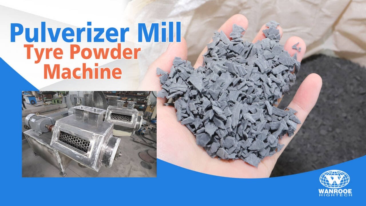 100-500kg/h Waste Tire Miller Rubber Pulverizer Tyre Grinder Machine Pulverizer Machine for Powder