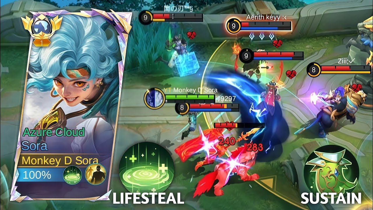 Sora spell revitalize kuat banget‼️full build kekebalan tubuh auto win streak
