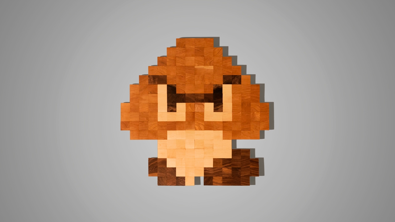 Mario Bros. Wall Art - Woodworking Projects