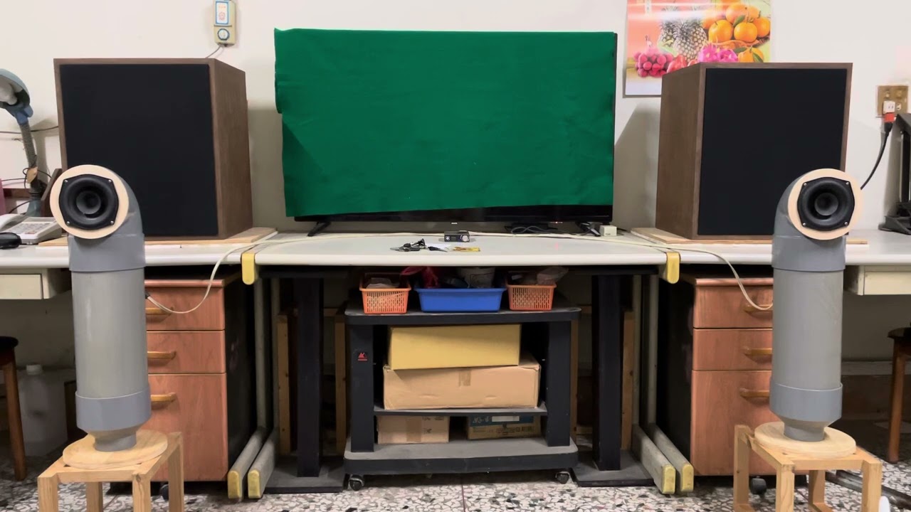 5吋全音/低音反射式/PVC水管音箱/測試1_共震115Hz/iphone12手機直錄