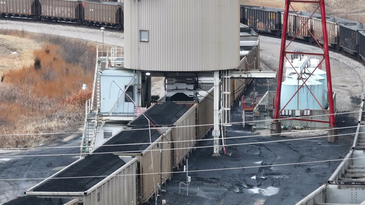 Loading a CSX Coal Train at an Indiana Mine: From Underground to Railcars