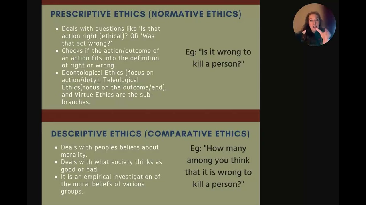 The Thinking Sage #4: Normative v Descriptive Ethics (DMACC Intro SP26)