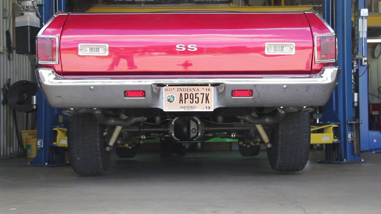 1971 Chevy  El Camino  Black Widow Exhaust Venom 250