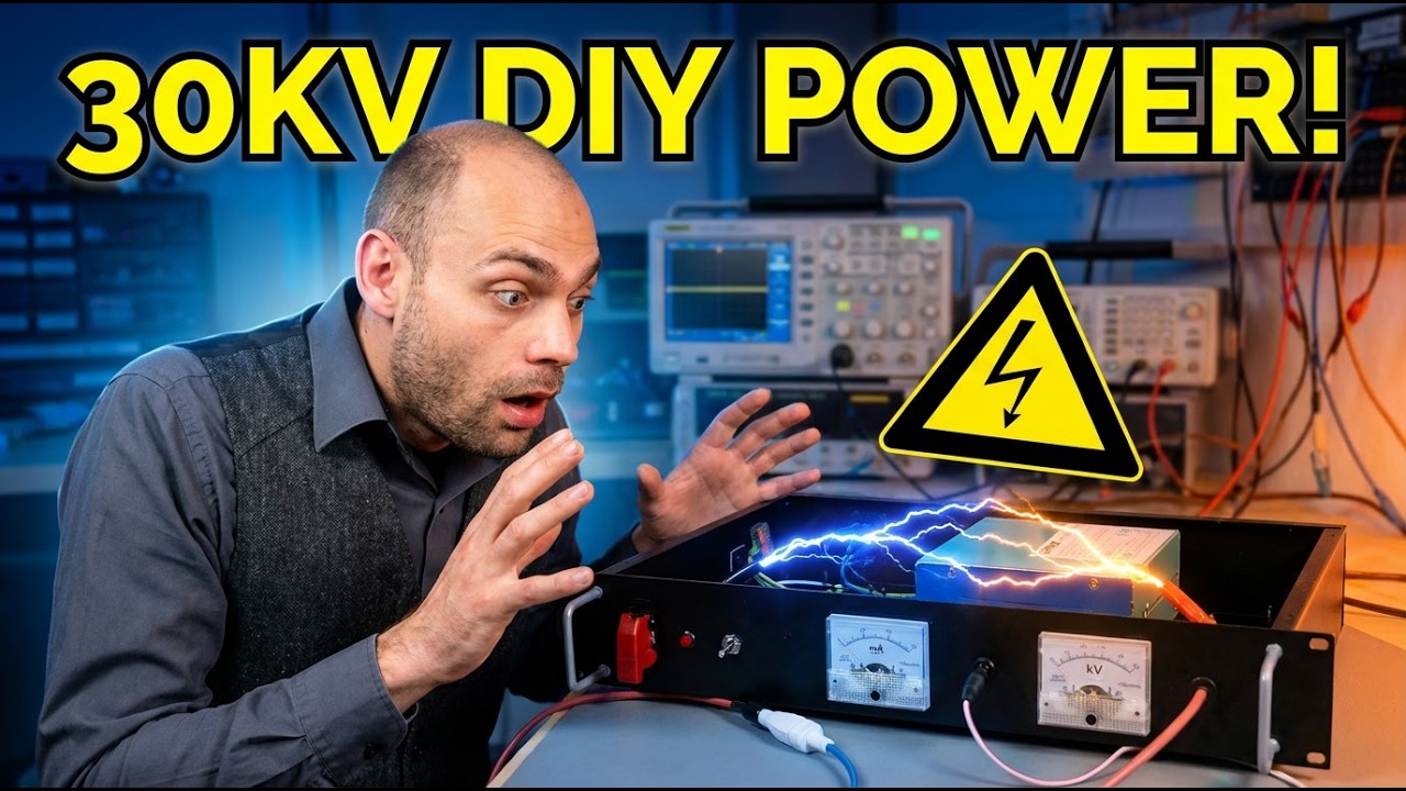 Zr&oacute;b to sam: Jak zbudować regulowany zasilacz wysokiego napięcia 30 kV!
