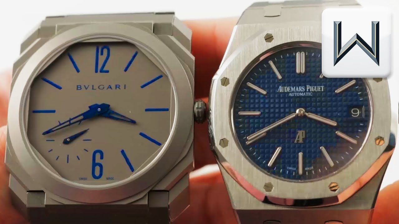 Обзор часов Audemars Piguet Royal Oak против Bulgari Octo Finissimo Auto 102945 15202ST.OO.1240ST.0
