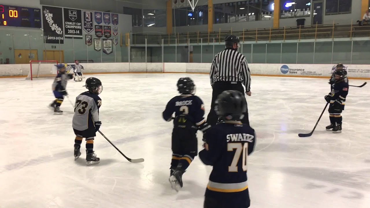 Pasadena Maple Leafs vs Valencia Jr Flyers. ADM Mites Track 1 (02-11-2016)