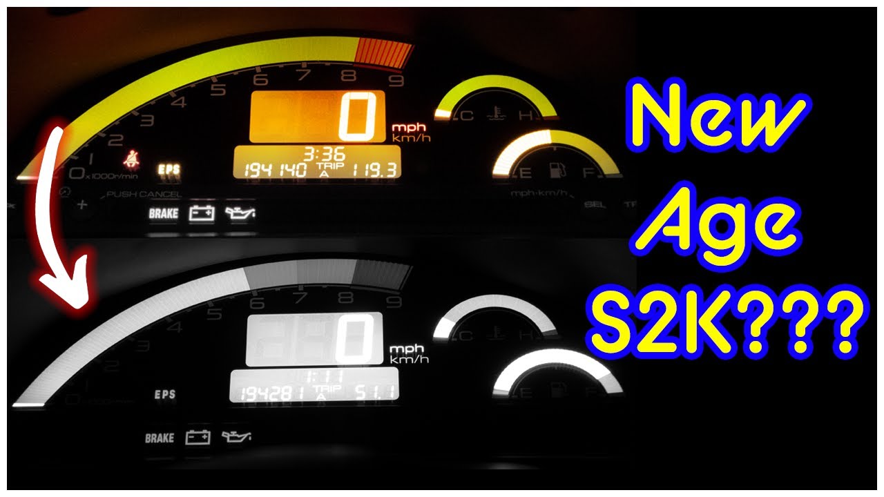 HONDA S2000 CUSTOM LED GAUGE CLUSTER in 2021