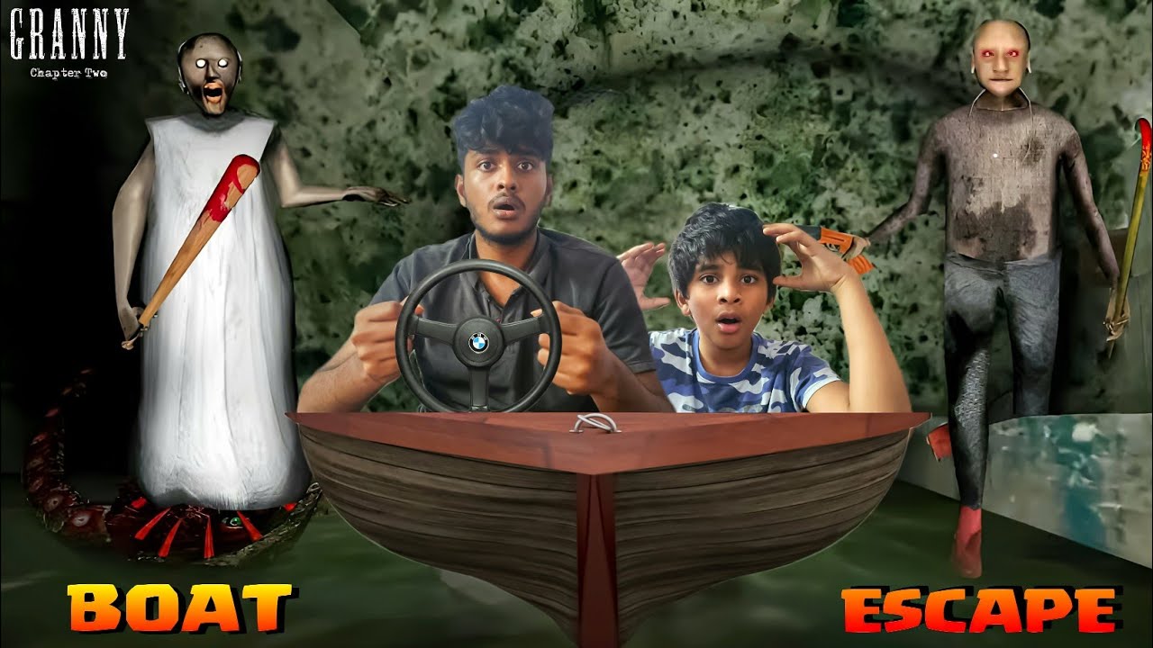 Me And Cousin Played Granny 2 Boat Escape|On Vtg!