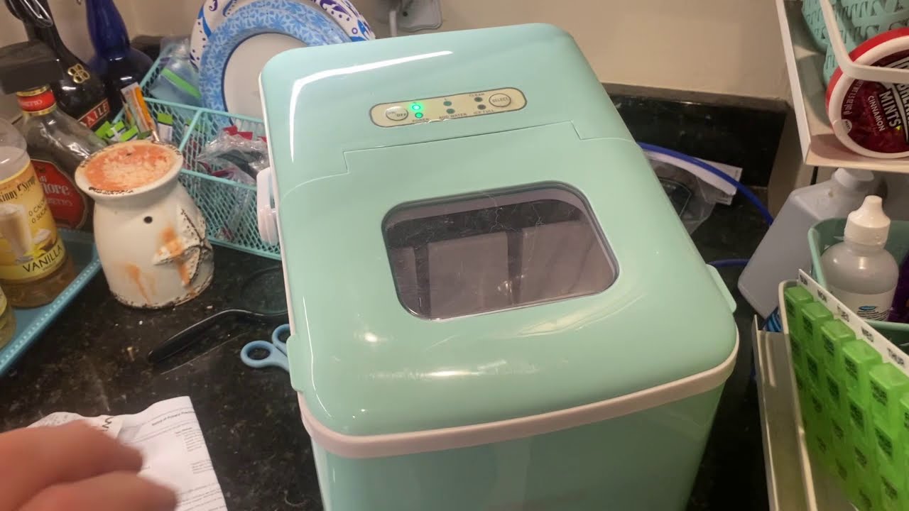 Automatic Self-Cleaning Demo for Igloo ICEB26HNAQ Countertop Ice Machine /w Handle, 26lbs in 24hrs