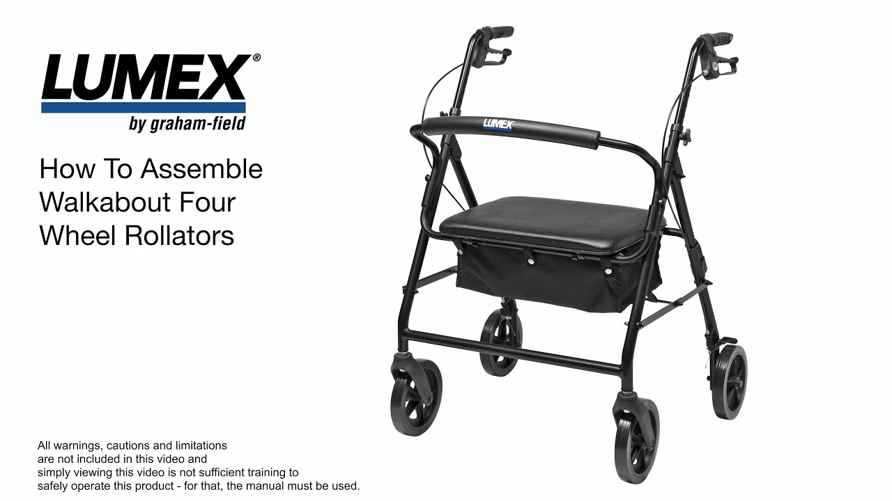 Lumex&reg; How To Assemble Walkabout Four Wheel Rollators