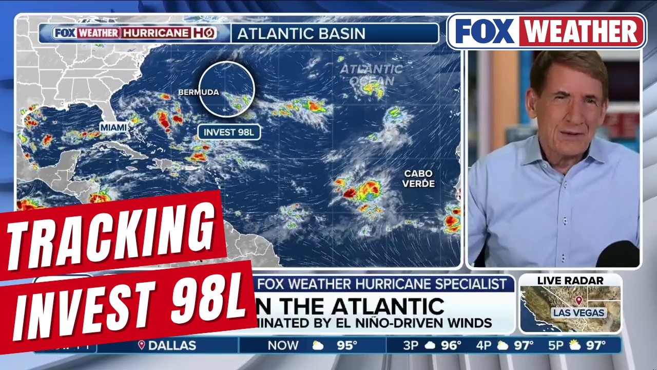 Tracking The Development Of Invest 98 In The Atlantic