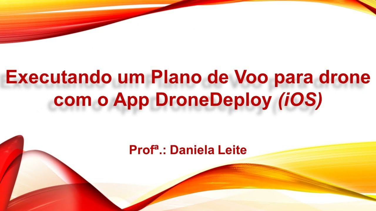 Executando um Plano de Voo para drone com o Aplicativo DroneDeploy (sistema iOS).