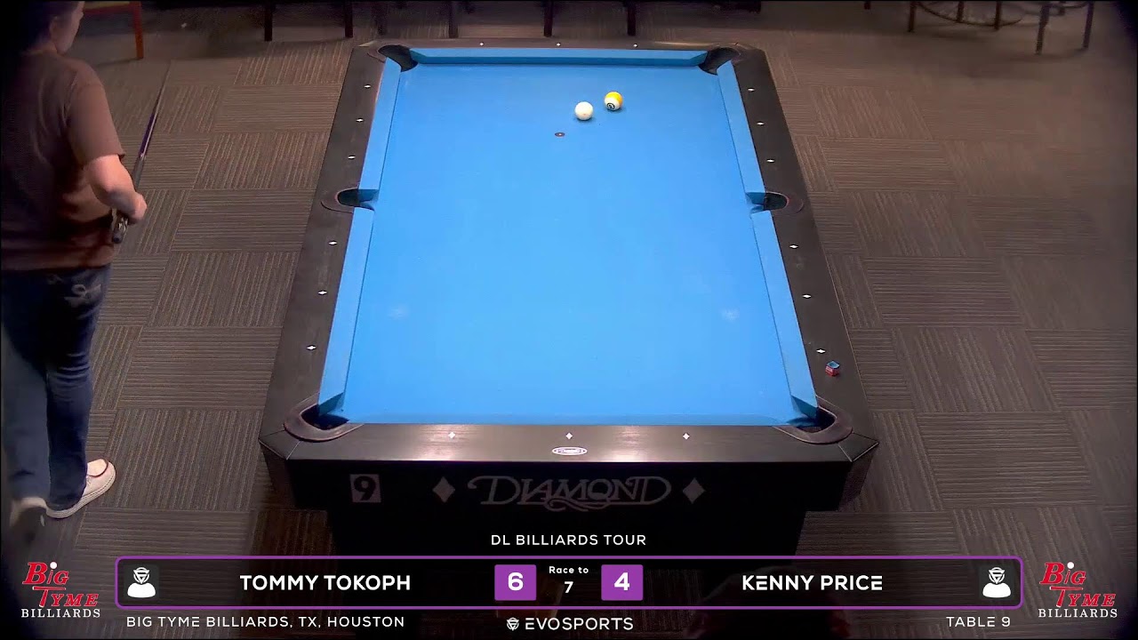 TOMMY TOKOPH  vs KENNY PRICE - BIG TYME BILLIARDS - TABLE 9 | EvoSports