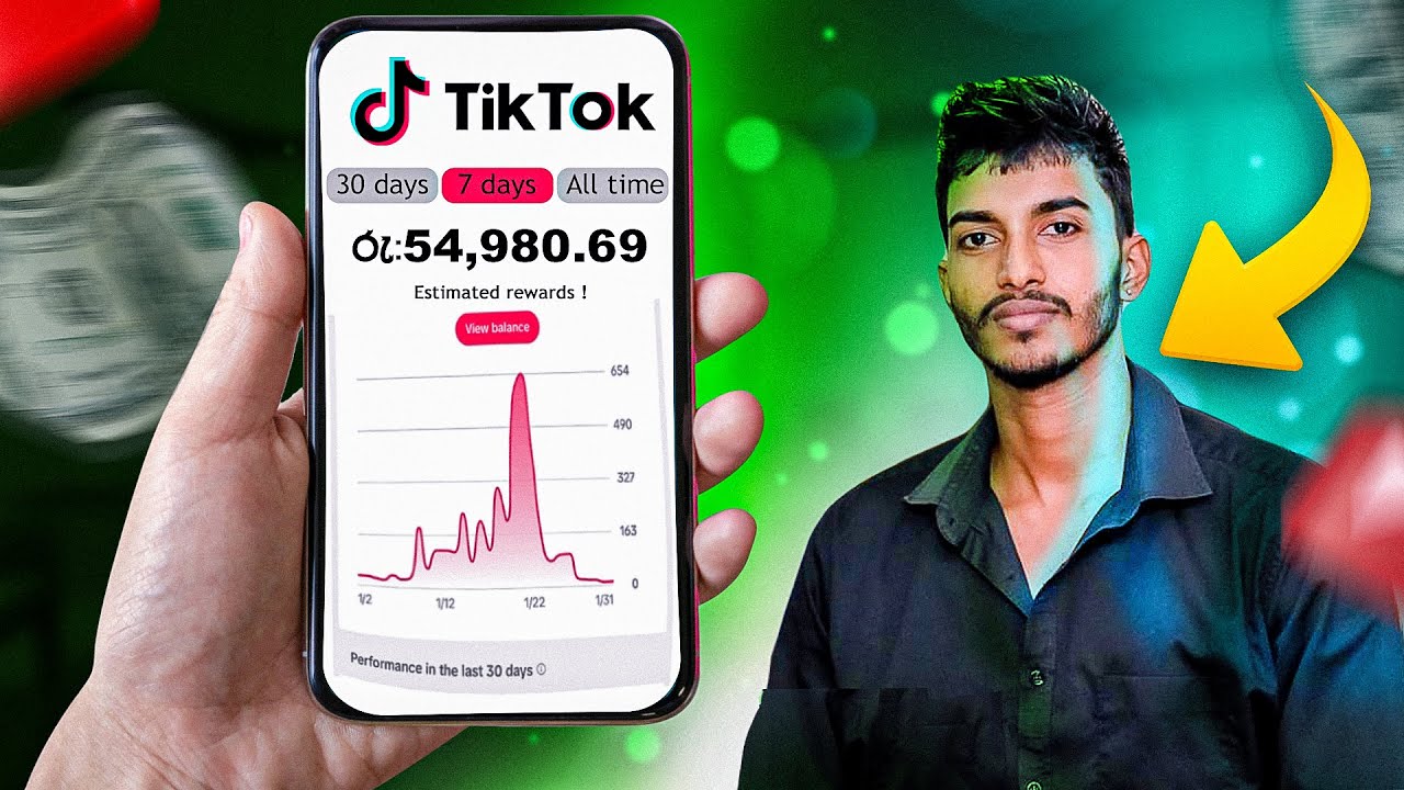 Phone එකක් තියෙනවනම් TikTok එකෙන් සල්ලි මවන්න පුලුවන් 💸😎 Make Money on TikTok in Sri Lanka