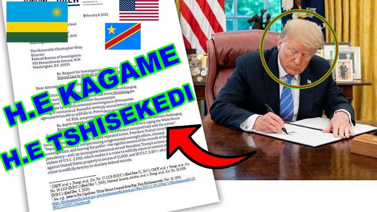 INKURU YIHUTIRWA🚨TRUMP AGIYE GUTUMIZA H.E KAGAME NA TSHISEKEDI NANONE/RAPORO!