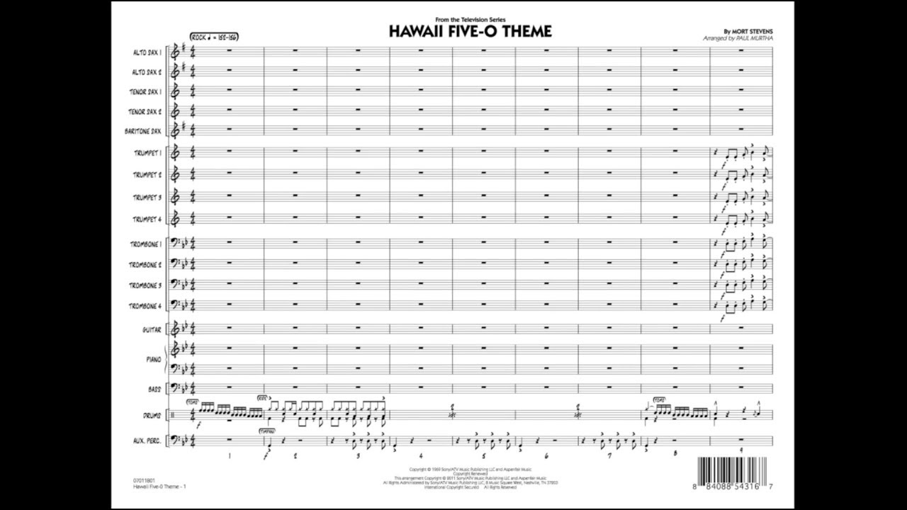 Hawaii Five-O Theme by Mort Stevens/arr. Paul Murtha