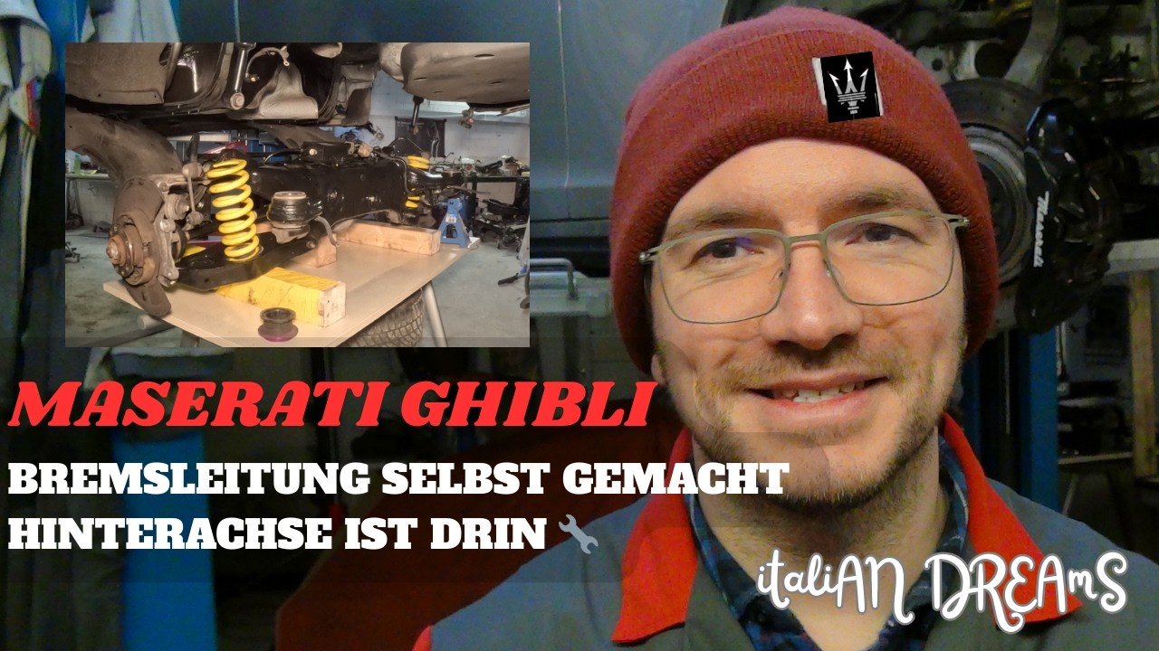 Maserati Ghibli - Bremsleitung selbst gemacht - Hinterachse ist drin 🔧