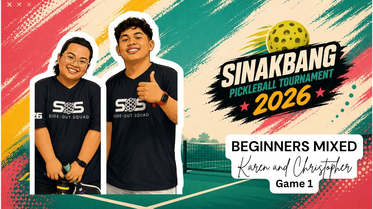 Beginners Mixed Doubles Pickleball Match | Sinakbang Tournament 2026 (DandanCha vs ChristopherKaren)