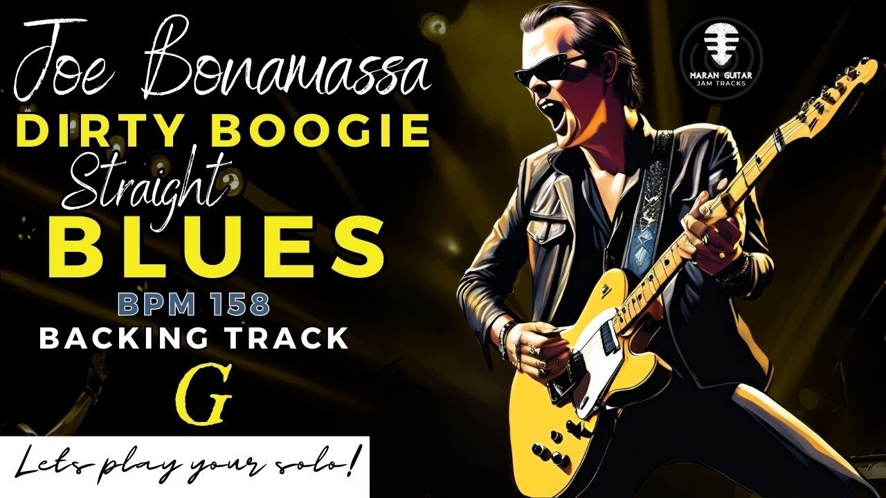 Joe's style Dirty Boogie Straight Blues backing track - Jam in G