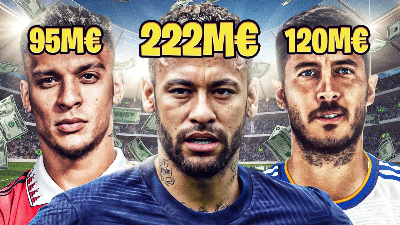 O que aconteceu com os 20 jogadores mais caros do futebol?