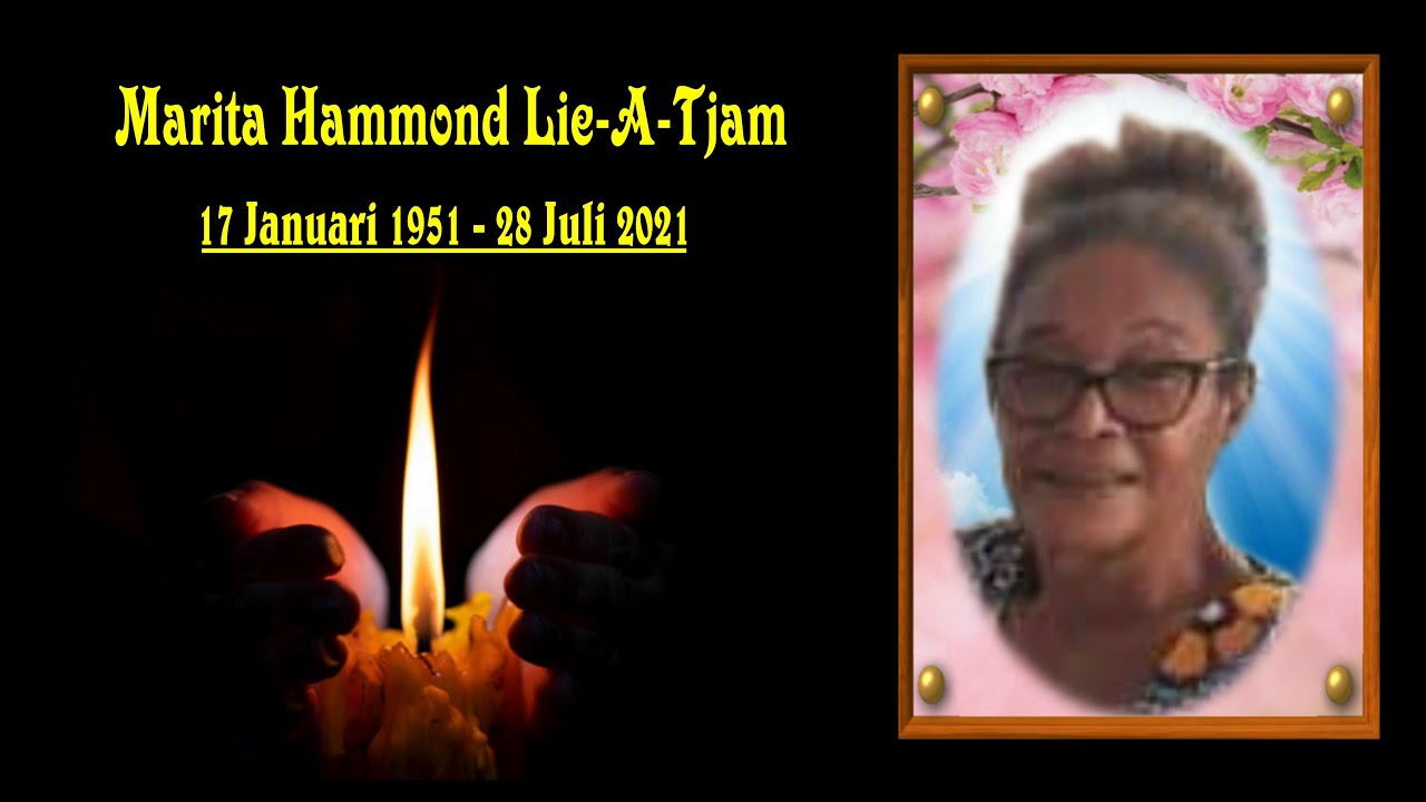 De uitvaartdienst van: Mevr. Marita Hammond Lie-A-Tjam
