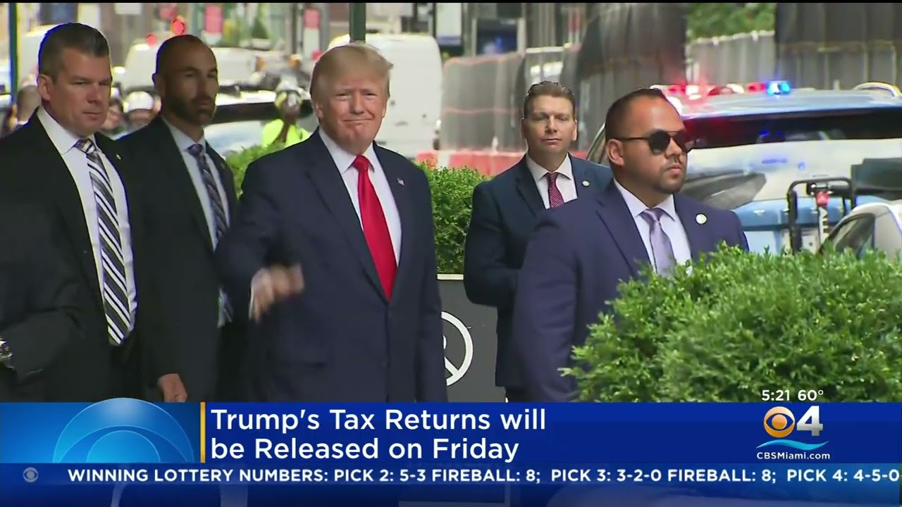 Donald Trump's Tax Returns Scheduled To Be Released On Friday